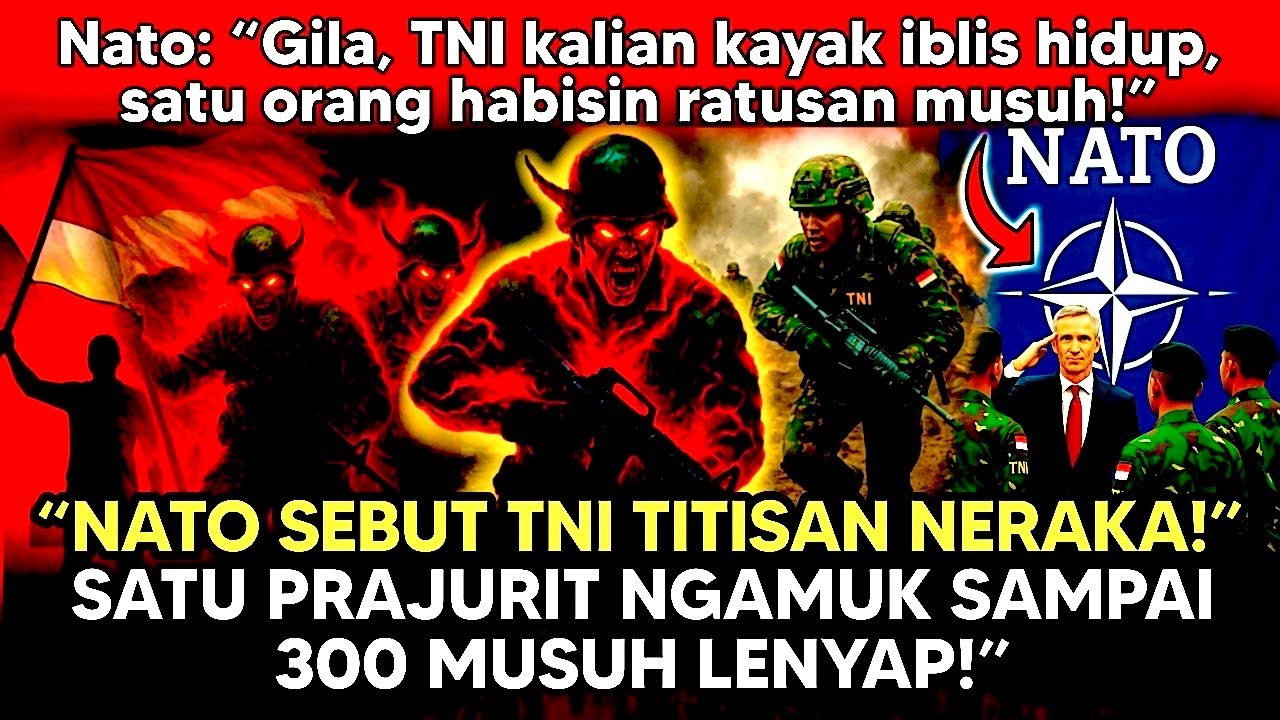 NATO: “Gila‼️TNI kalian kayak 1bli5 hidup, satu orang habisin ratusan musuh!” #tniindonesia