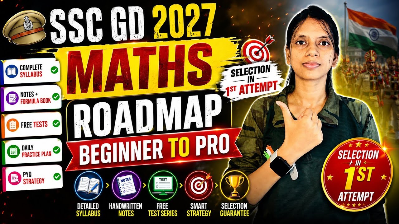 Complete Maths Strategy for SSC GD 2027 | Syllabus + Notes + Free Tests + 1st Attempt Selection 🔥