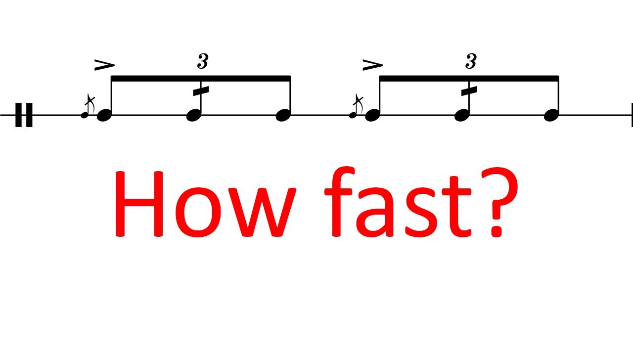 How fast can you play flam drags?