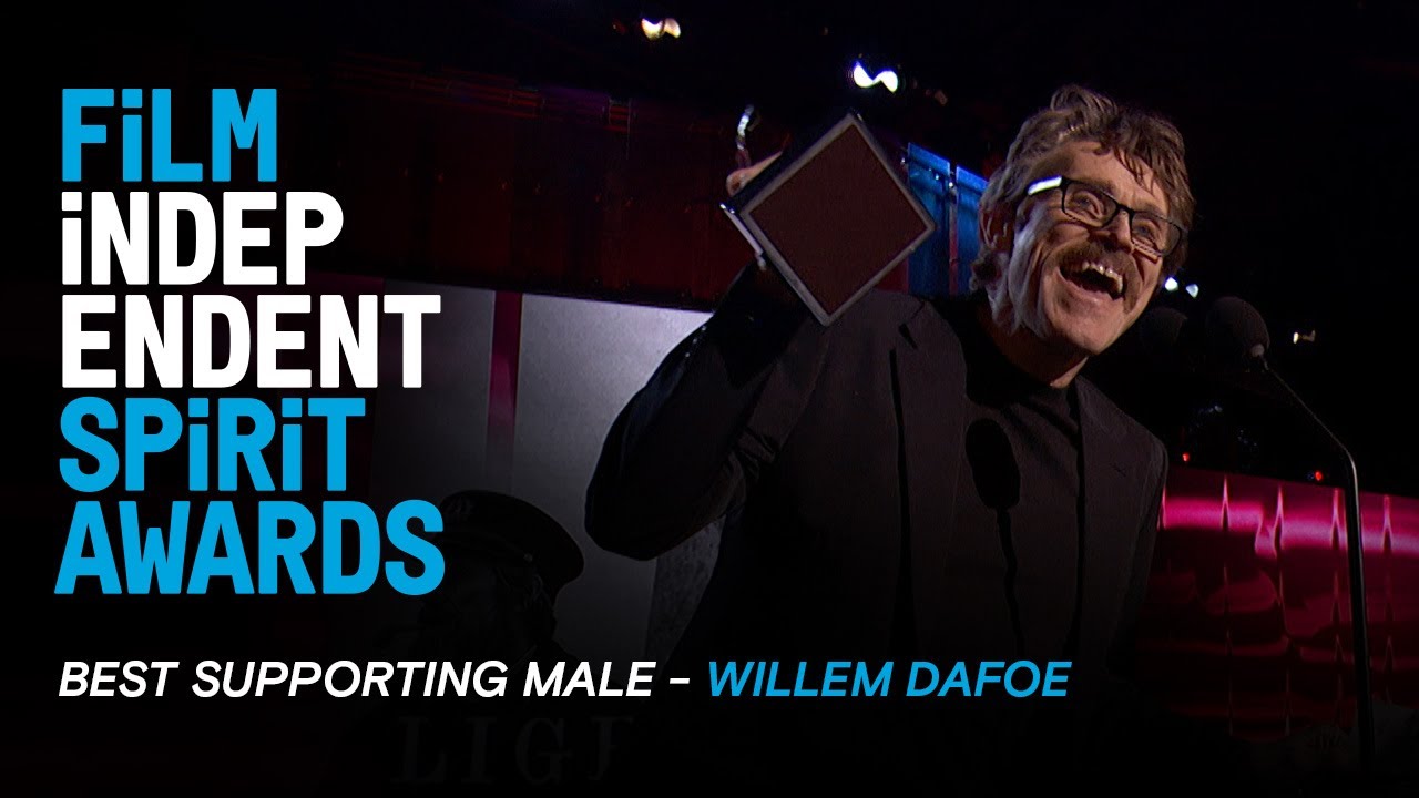 WILLEM DAFOE wins Best Supporting Male at the 35th Film Independent Spirit Awards