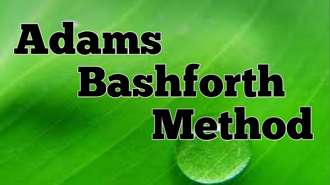 Adams Bashforth Method with example for all students...