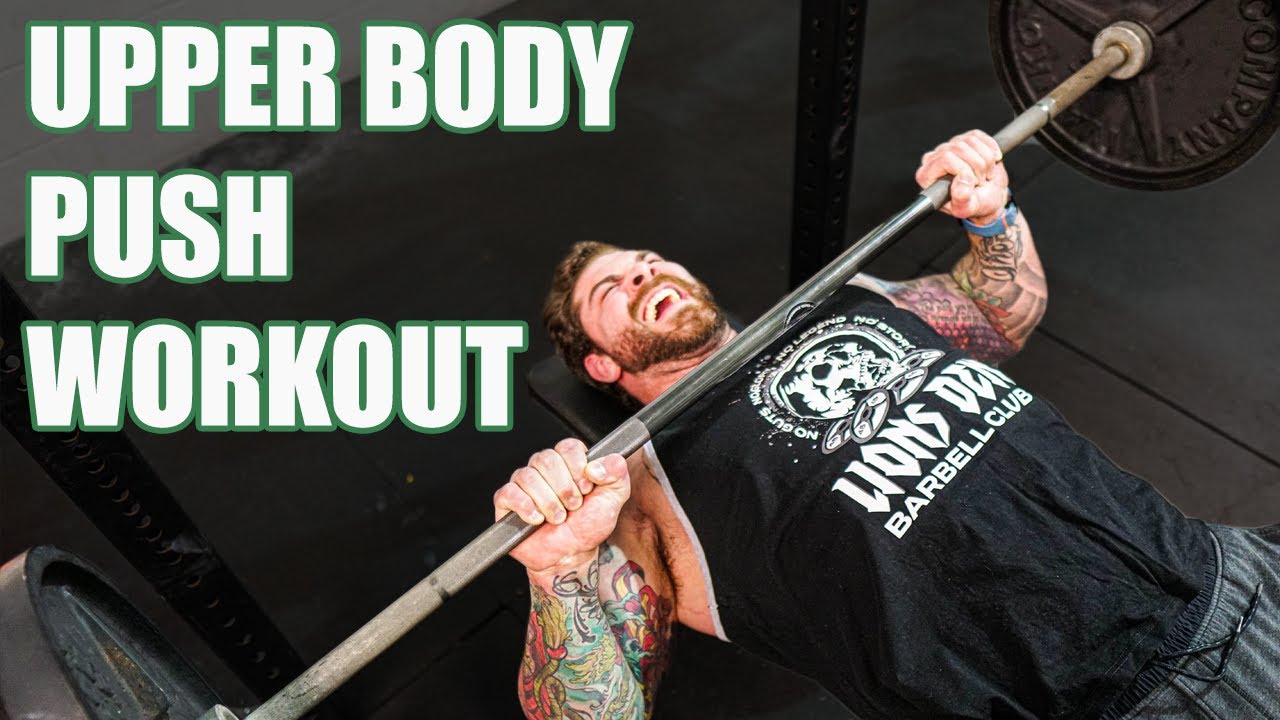 My favorite Upper Body Push workout (give this a try if you dare)