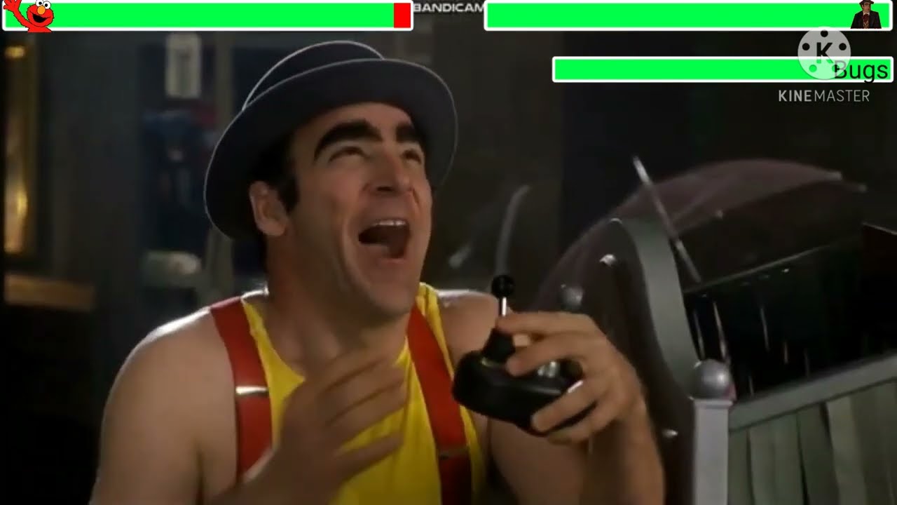 The Adventures of Elmo in Grouchland (1999) Final Battle with healthbars