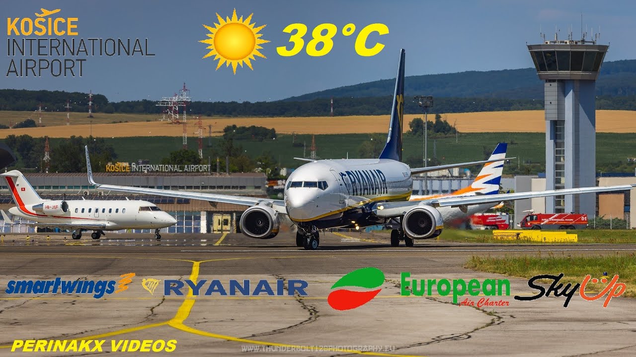 Košice International Airport 🇮🇪 🇺🇦 🇨🇿 🇧🇬 🇨🇭 🇸🇰 ▲ 28.6.2022 ▲ A very hot and busy day