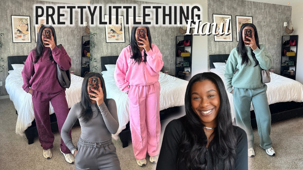 Примерочные комплекты домашней одежды/спортивные костюмы PRETTYLITTLETHING HAUL 2025 | Базовые ве...