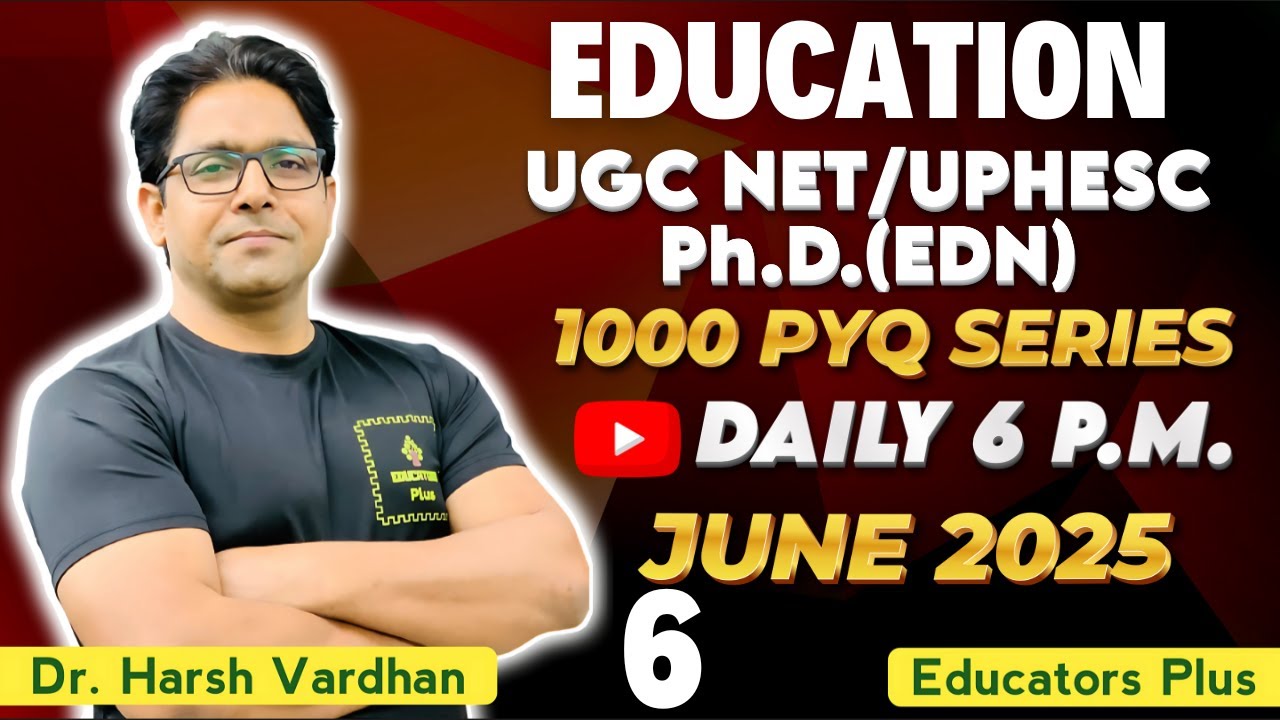 UGC NET Education Paper 2 Most Important Questions Part 6  #educators_plus