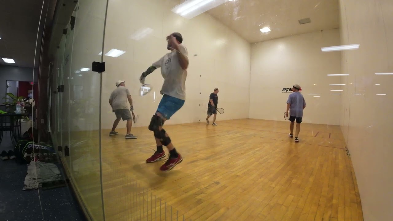 John & David C vs Eric & Bill g3 #racquetball side
