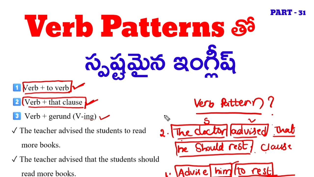 Verb తర్వాత ఏమి వస్తుంది? | Verb Patterns Explained | Part 31 @ivlacademy 