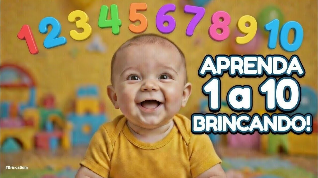 APRENDA 1 a 10 BRINCANDO! 👶🎵 | Música Infantil Educativa com Bebês