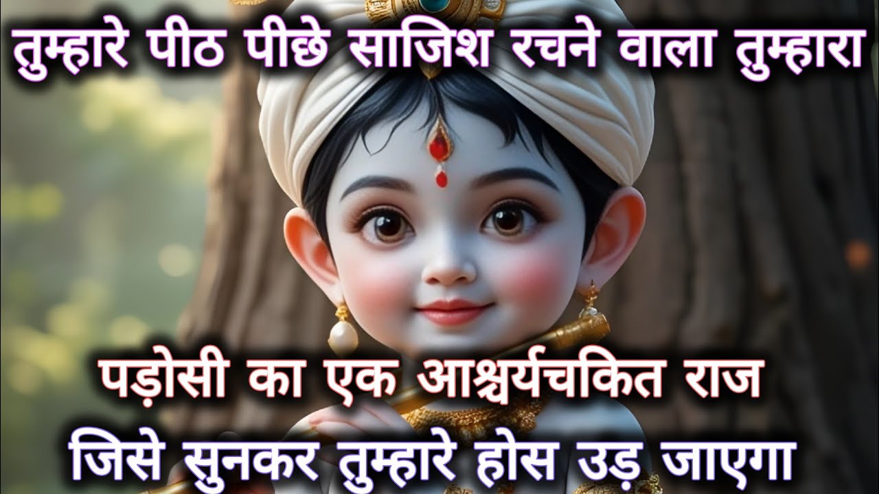 ||मेरे प्रिय||तुम्हारे पीठ पीछे साजिश रचने वाला तुम्हारा पड़ोसी का....🌺lord Krishna divine message 🌺