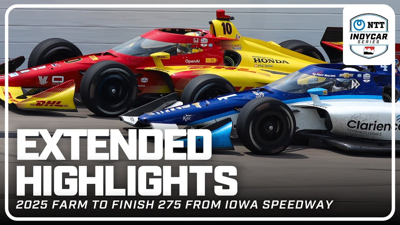 Extended Race Highlights | 2025 Farm to Finish 275 | Iowa Speedway | INDYCAR SERIES