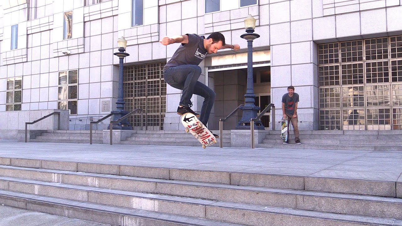 LANCE LIVE SKATE SUPPORT 4 STAIR OLLIE BUST!