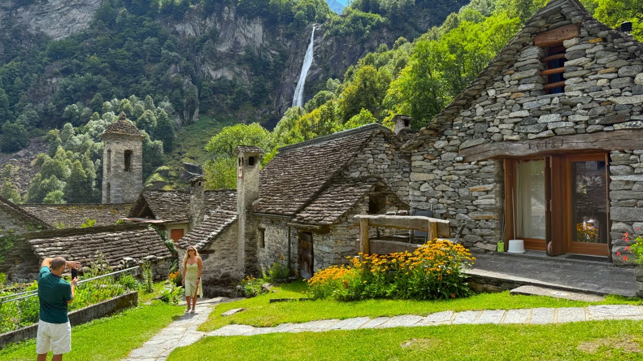 Foroglio Walking Tour 4K &ndash; Switzerland&rsquo;s Fairytale Village in the Alps