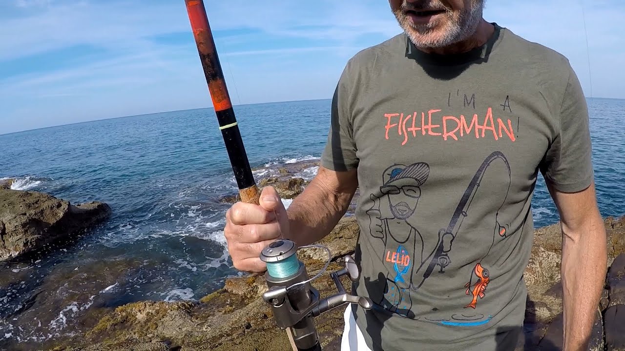 Pesca con la Bolognese dalla Scogliera in Toscana a Calafuria [PESCARE BOLOGNESE]