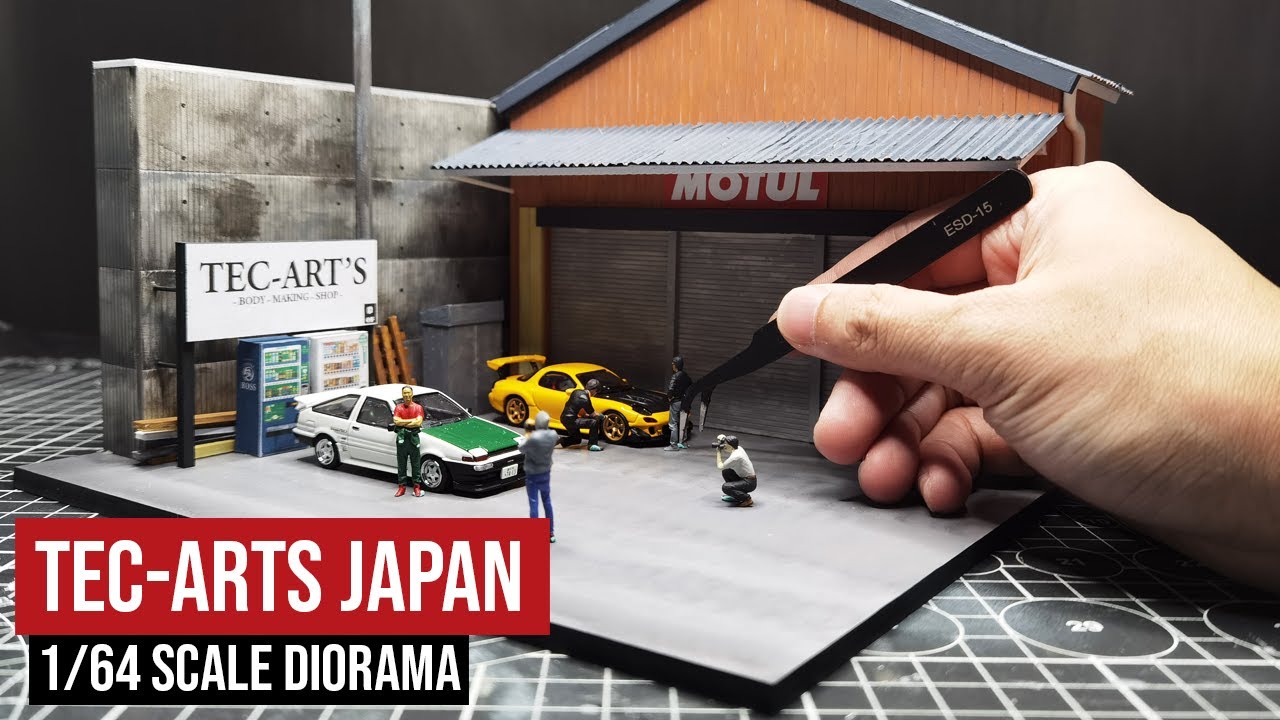 Building a TEC-ART'S Japan diorama in 1/64 scale