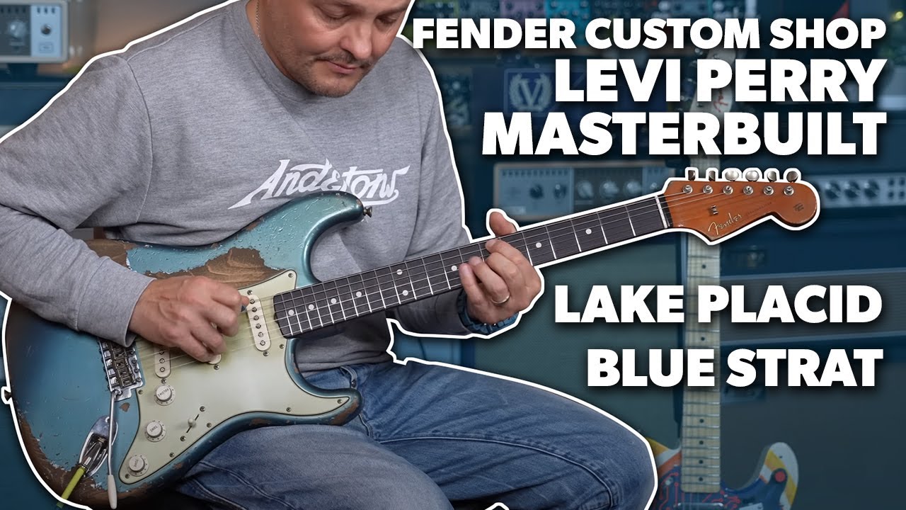 Fender Masterbuilt 60’s Strat in Relic Lake Placid Blue by Levi Perry