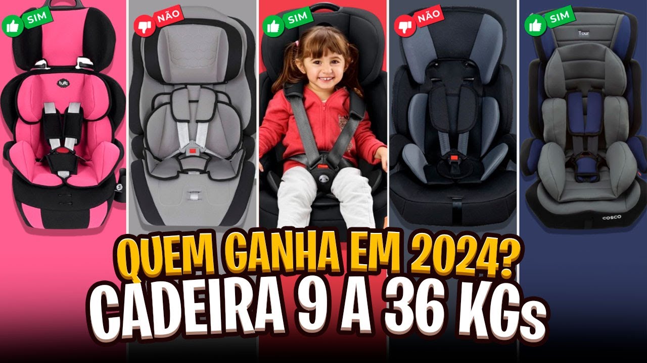 Melhor CADEIRINHA P/ CARRO de 9 a 36 KG de 2024! Do Custo-Benefício ao Premium ✅