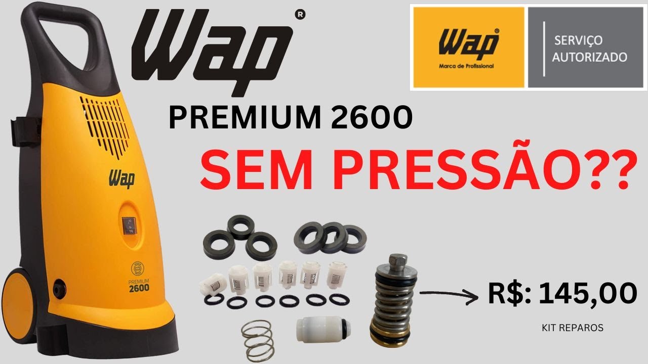 Lavadora Wap Premium sem Pressão? Como Trocar os Kits Reparos Wap Premium 2600