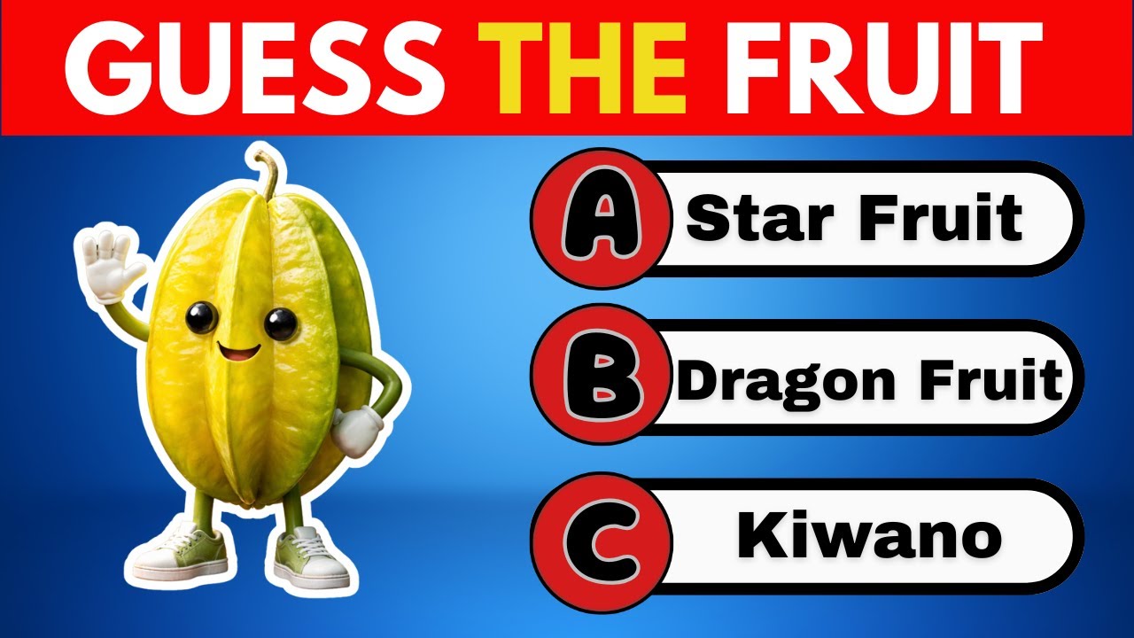 Guess The Fruit By Emoji Quiz | Fruits Quiz Challenge