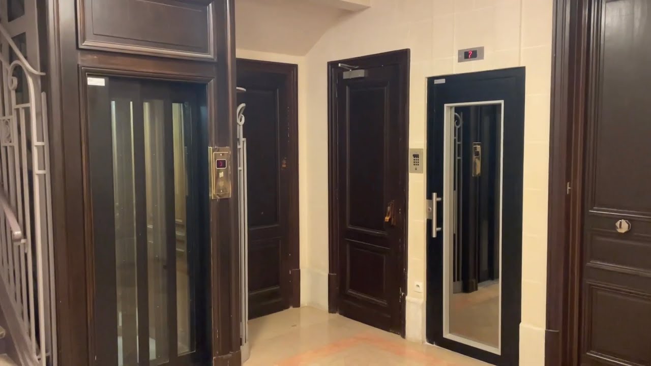 2x weird Stigler (Kone) elevators - Paris, France