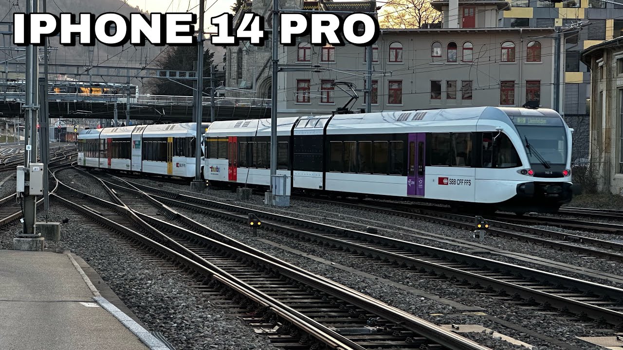 iPhone 14 Pro Aufnahme Test beim Bahnhof St. Gallen