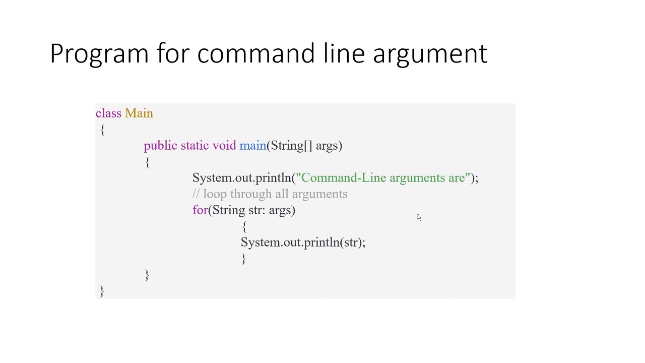JVM (Java Virtual Machine) || Command Line Arguments