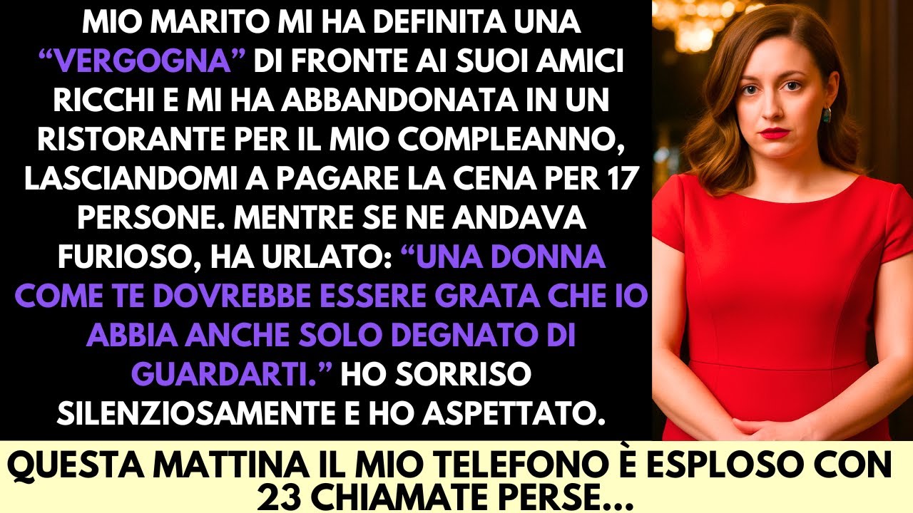 Mio Marito Mi Ha Chiamata Una Vergogna Davanti Ai Suoi Amici Ricchi—E Mi Ha Lasciato Pagare $4,000