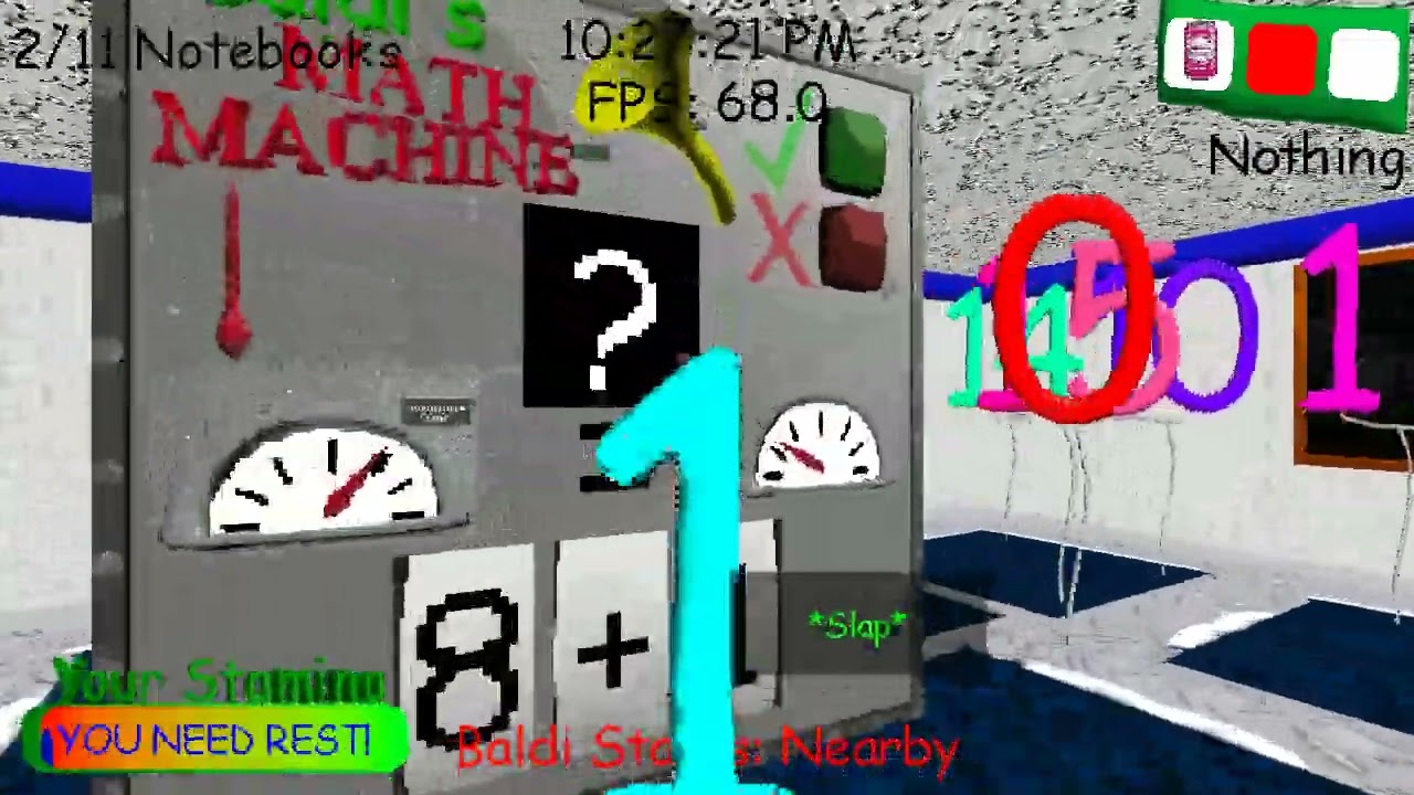 Baldi's Basics New School Opening Remastered | TRAPPING 4 CHARACTERS IN THE CAFETERIA