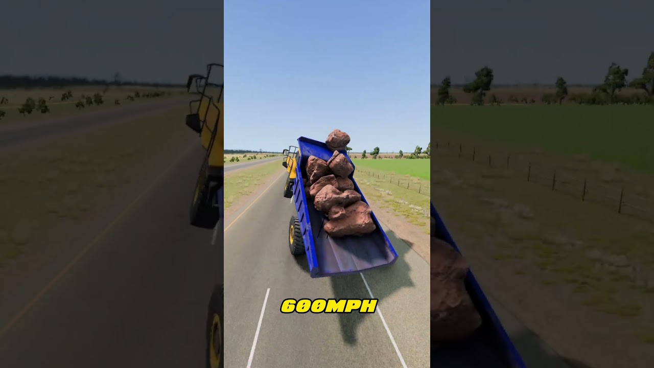 Instant Acceleration to 600 MPH Test #beamngdrive #beamng