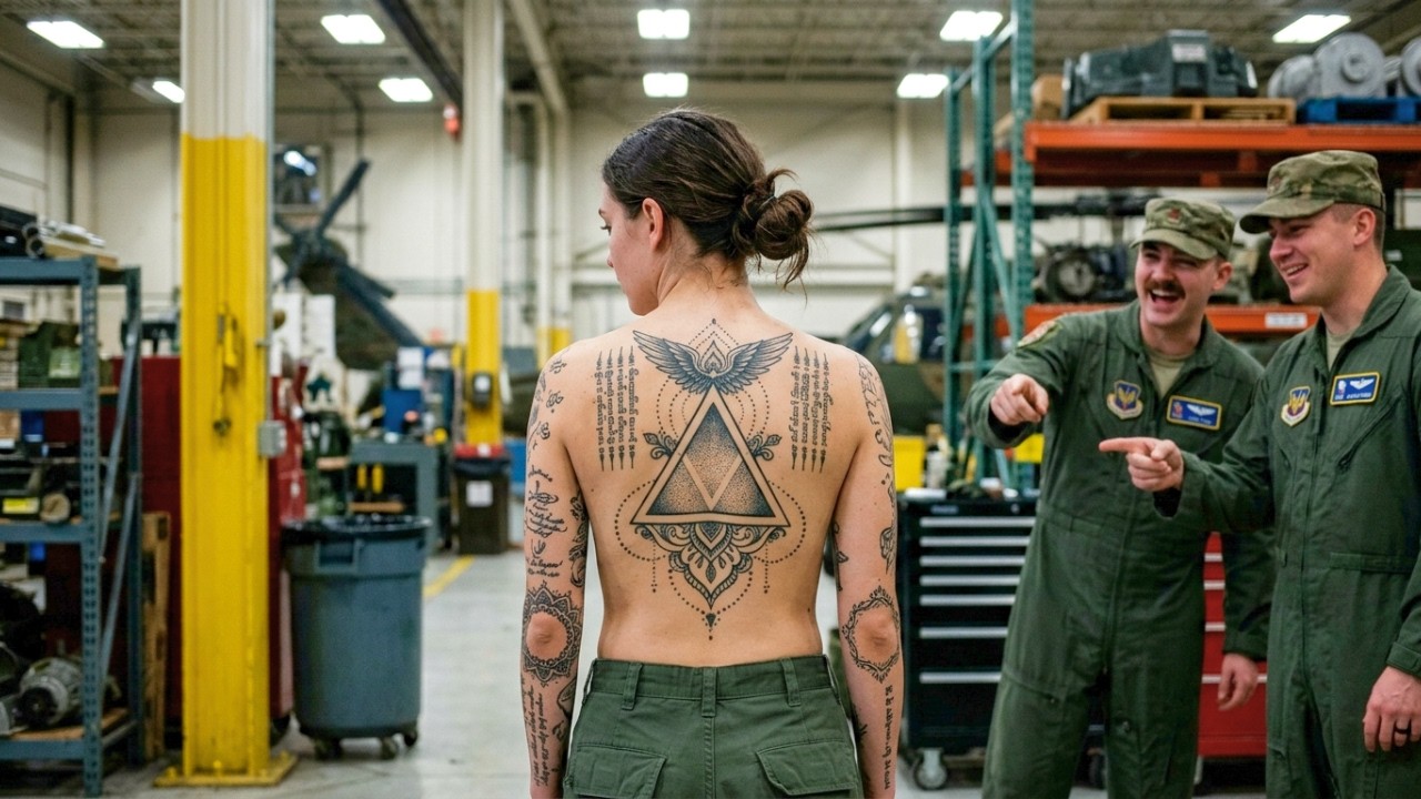 They Stripped Her Clothes In Public — Then The Commander Saw The Navy SEAL Tattoo On Her Spine