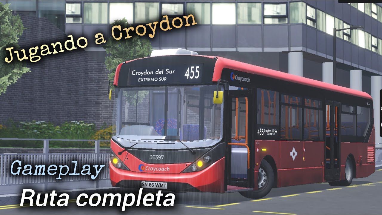 Conduciendo un Bus en Londres | Croydon - Roblox | Ruta 455 completa | Gameplay