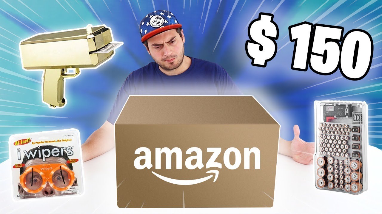 ABRINDO UMA CAIXA MISTERIOSA DE $150 DA AMAZON CHEIA DE COISAS BIZARRAS !!