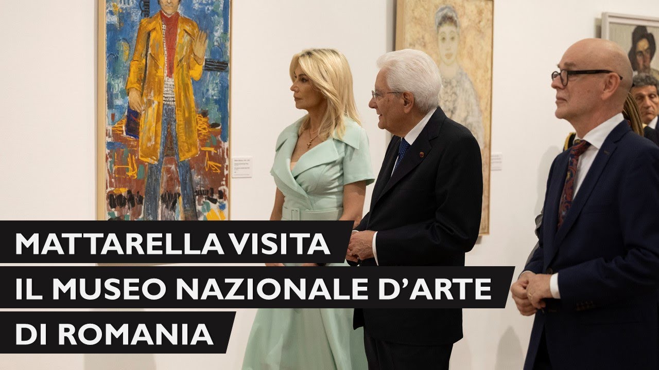 Mattarella all'inaugurazione della mostra Ileana Sonnabend & Arte Povera