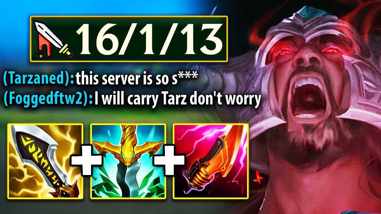 Tarzaned was tilted, so I went 1v9 GOD MODE on Trynd to save his mental