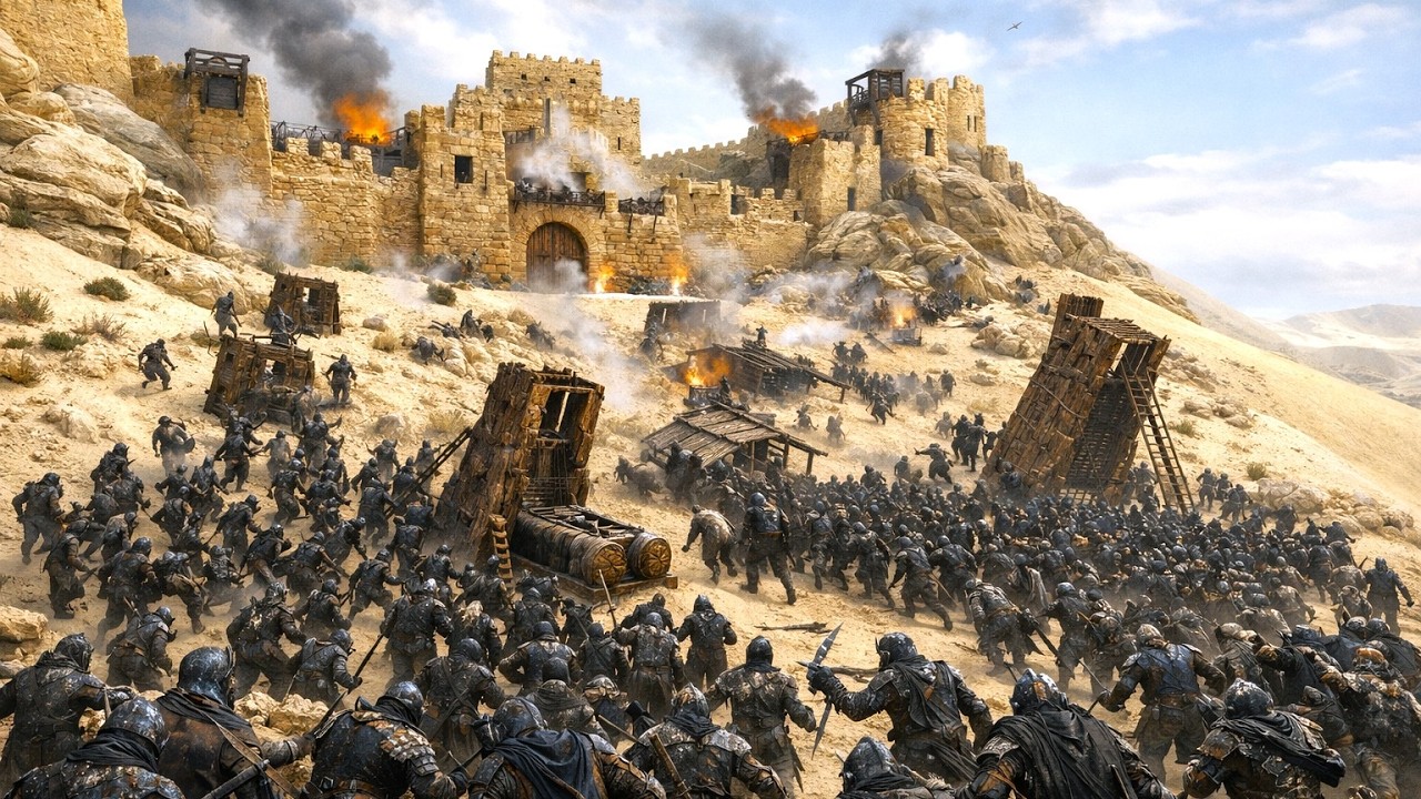 200 Dwarves Defend a Castle Against 1000 Uruk-hai | Bannerlord LOTR Mod