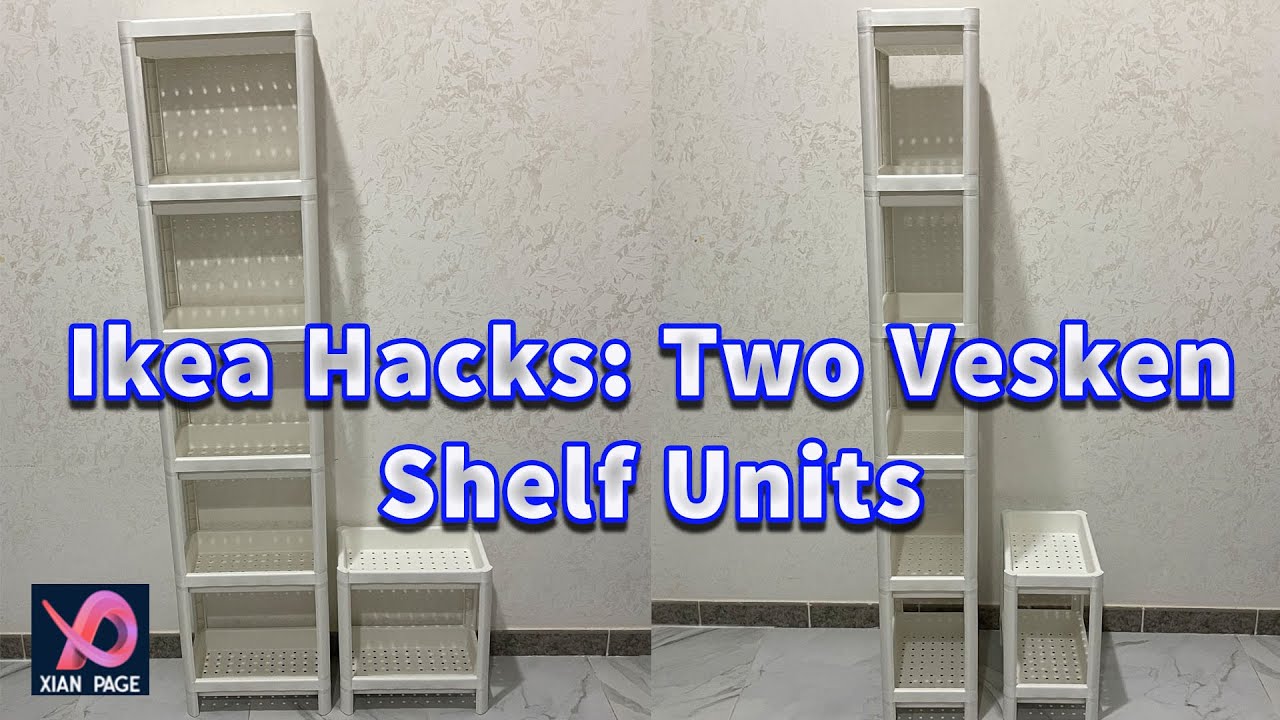 Ikea Hacks: Two Vesken Shelf Units