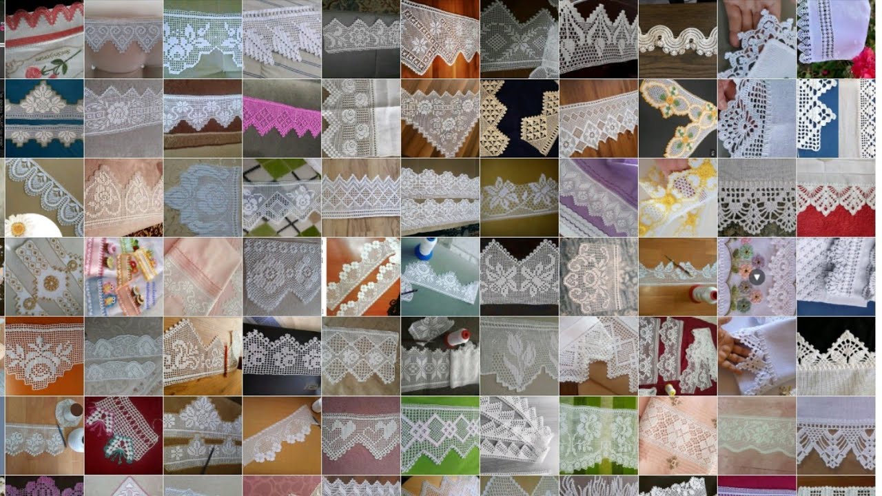 Tığişi U&ccedil; Kenar Dantel Modelleri/ Crochet desing/Beyaziş Runner #runner #crochet