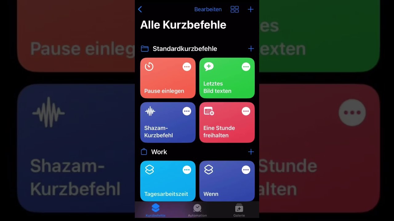 Zeiterfassung mit Kurzbefehle @Apple