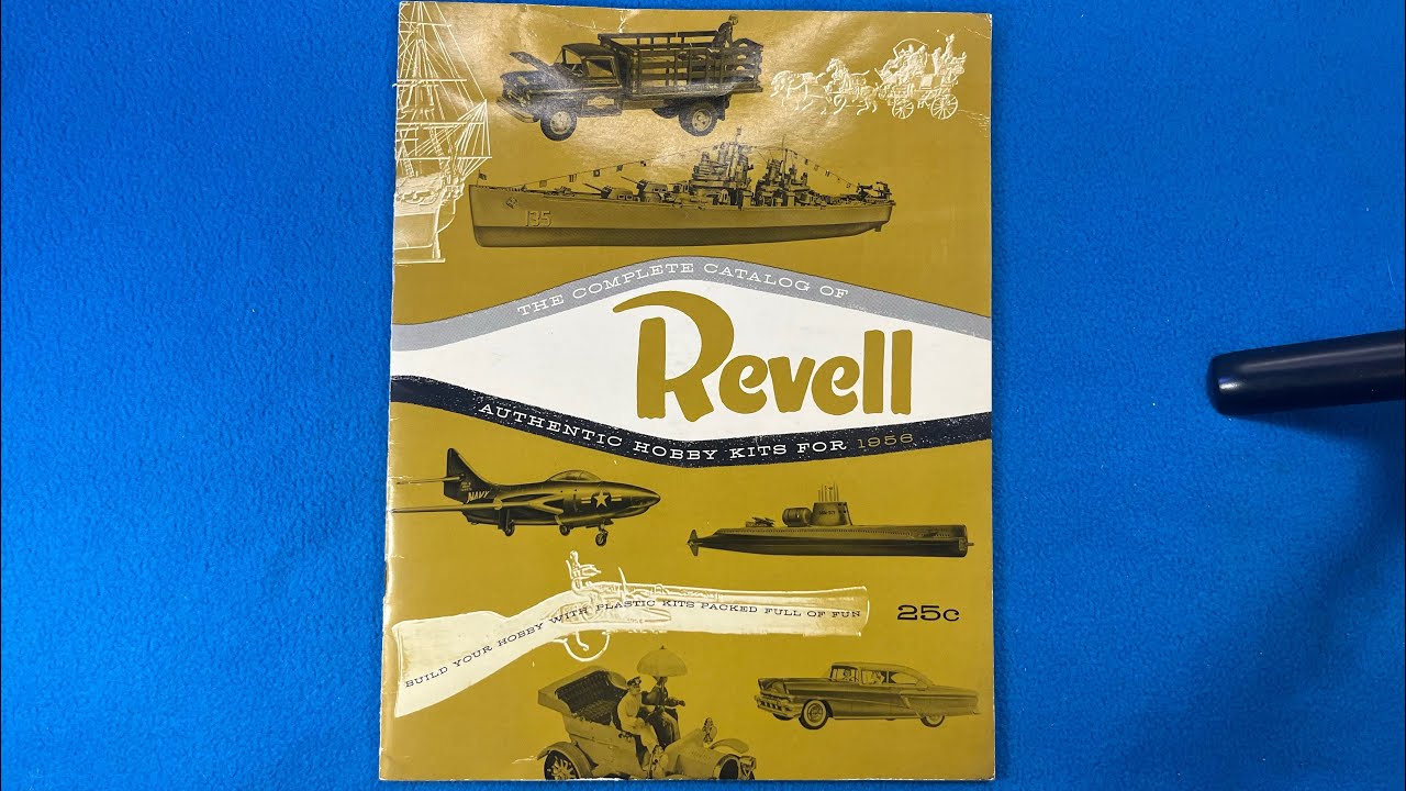 Полный каталог винтажных сборных моделей Revell 1956 года