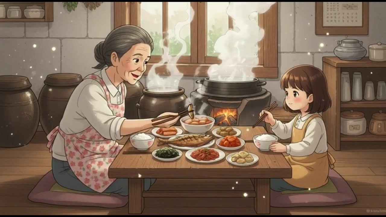 Autumn Whispers in Mist Valley: Warm Days with Grandma #힐링영상  #산골일기 #할머니와손녀 #귀농  #오리 #밤줍기 #안개골 #서정적