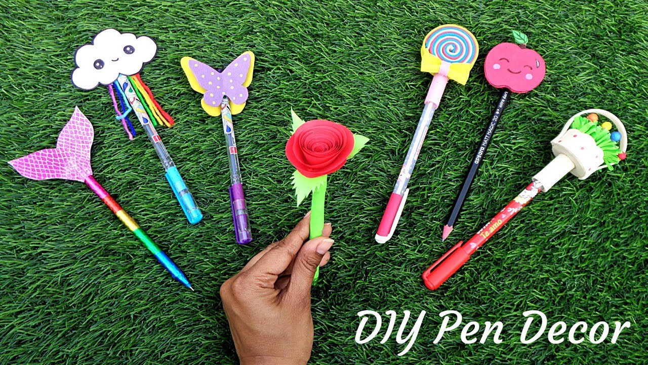 7 DIY Amazing & Cute Pencil Toppers| Easy Pen Decoration Ideas| Back to School Supplies
