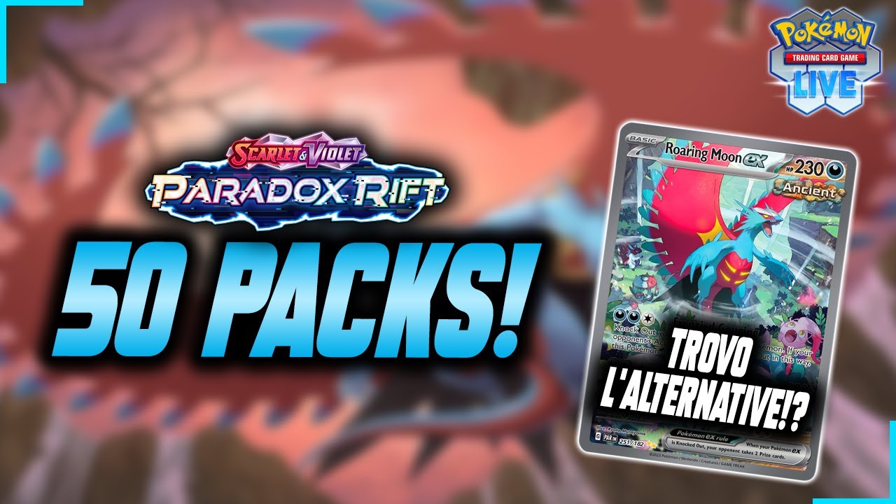 TROVO PROPRIO LEI!?😱​​🔥​ - 50 packs PARADOX RIFT - |Pokémon TCG🇮🇹|