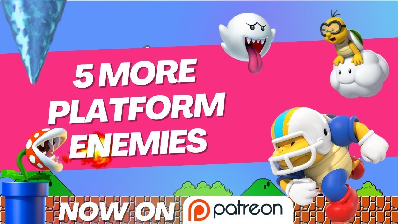 5 more Mario enemies to add to your platform game Construct 3 (originally on patreon)