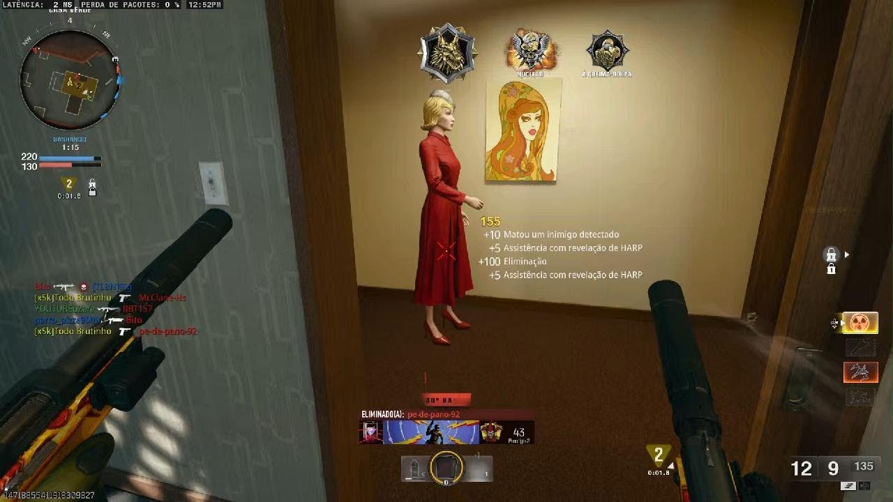 Nuclear jogando de Fumaceira e Termal Com Kit Espião
