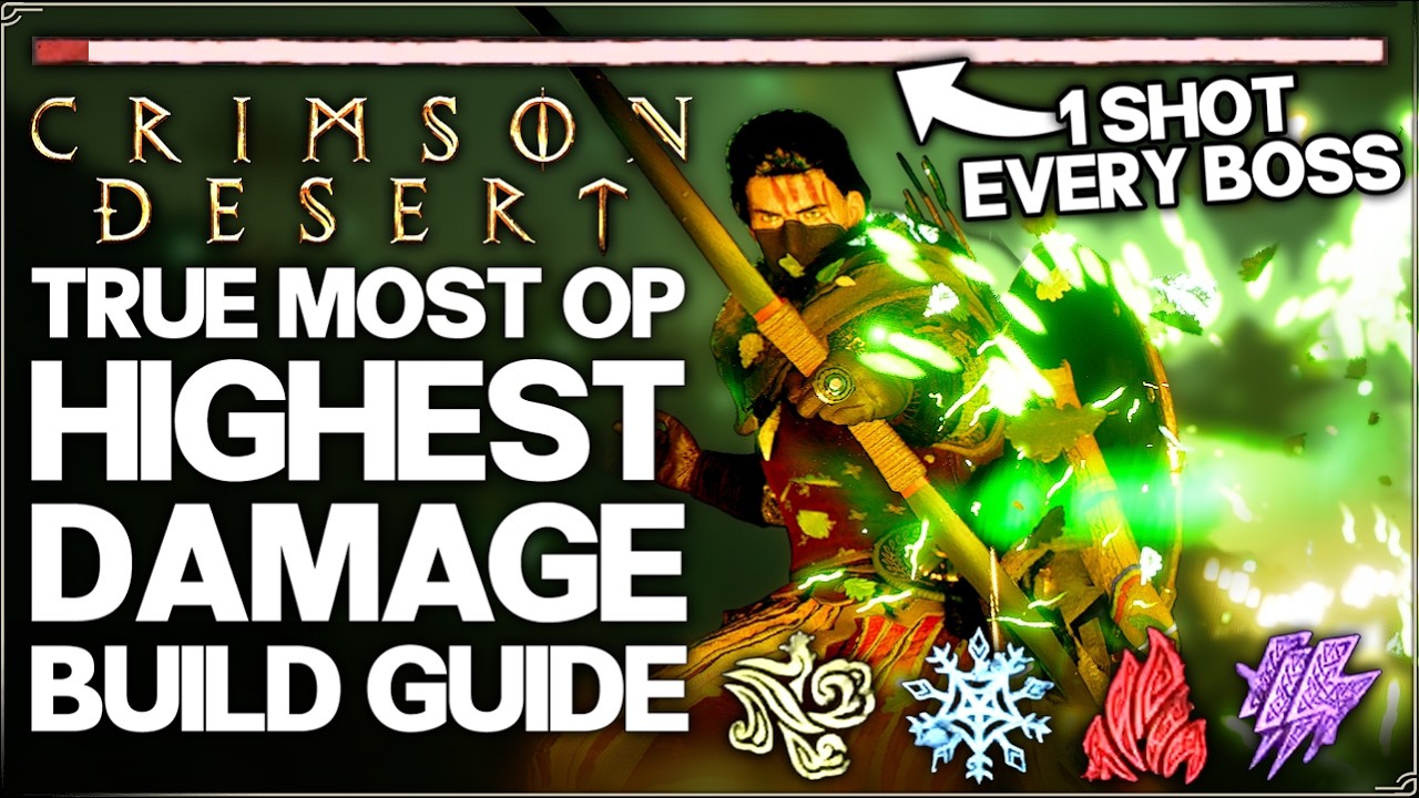 Crimson Desert - Immortal Combo 1 Shots Bosses - New Best Most OP Build Possible - 4 Element Guide!
