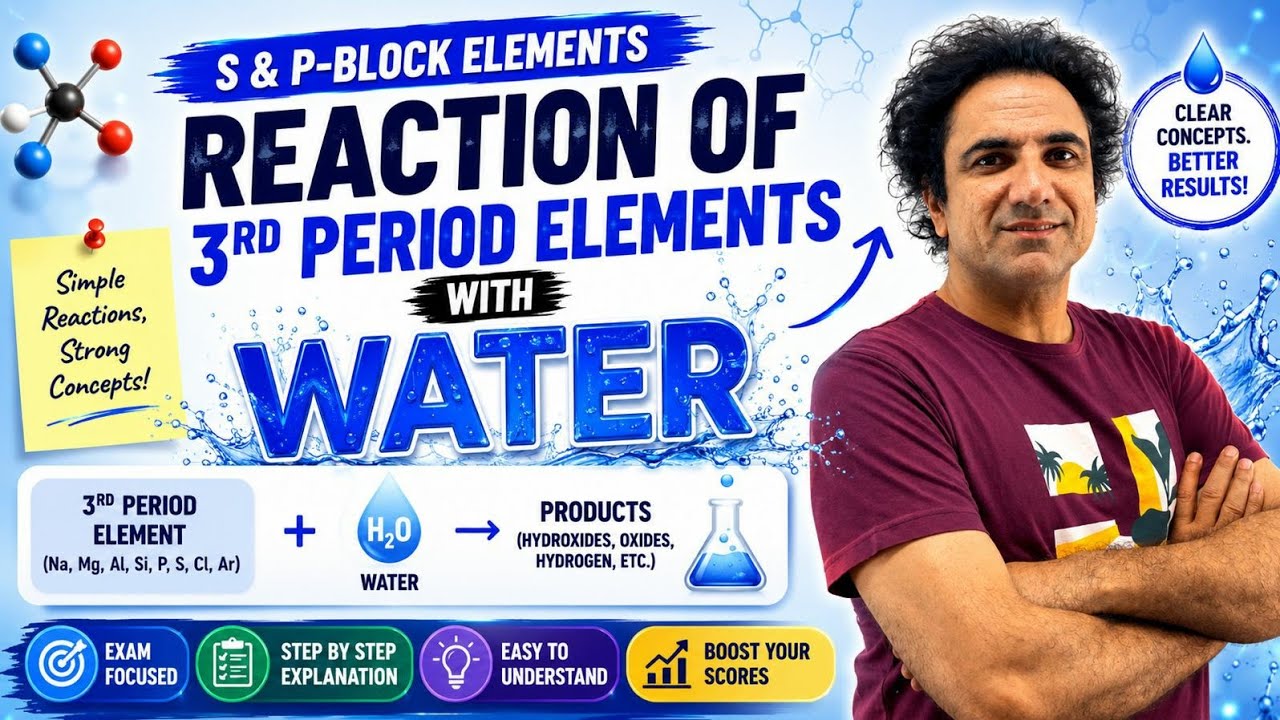 Chemistry 12, Chap 13, Lecture 8, Elements of the Third Period, Reaction with water