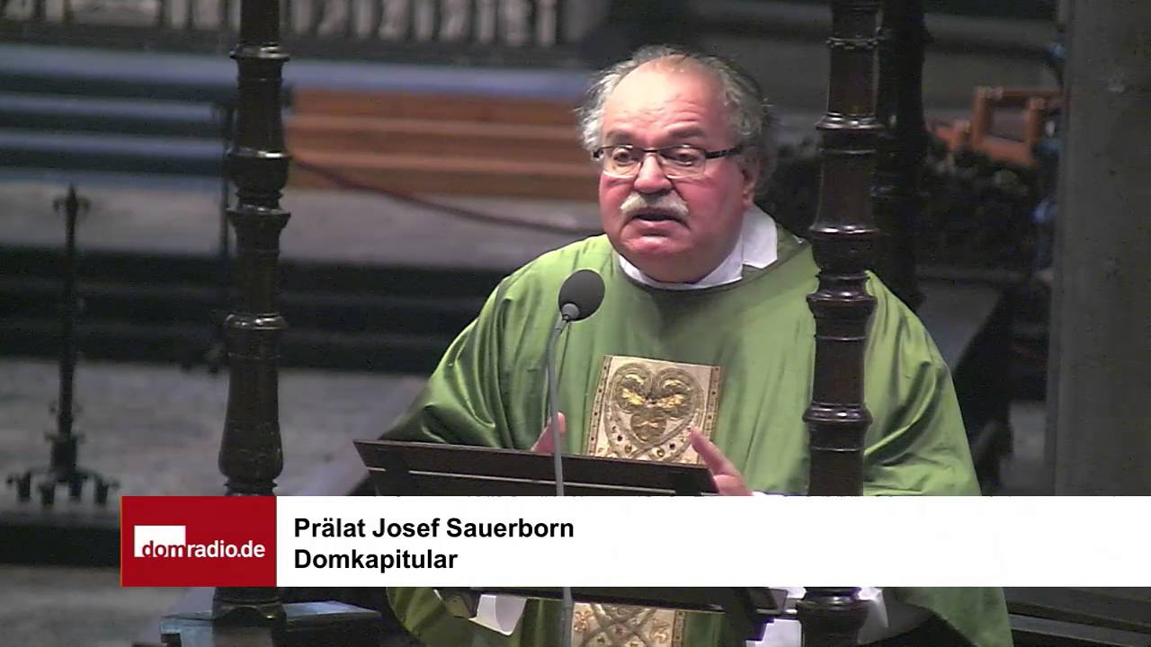 Domkapitular Josef Sauerborn am einundzwanzigsten Sonntag im Jahreskreis