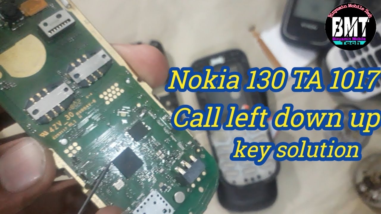 Nokia 130 TA 1017 Call Left Up Down Key Not Working Jumper Solution
