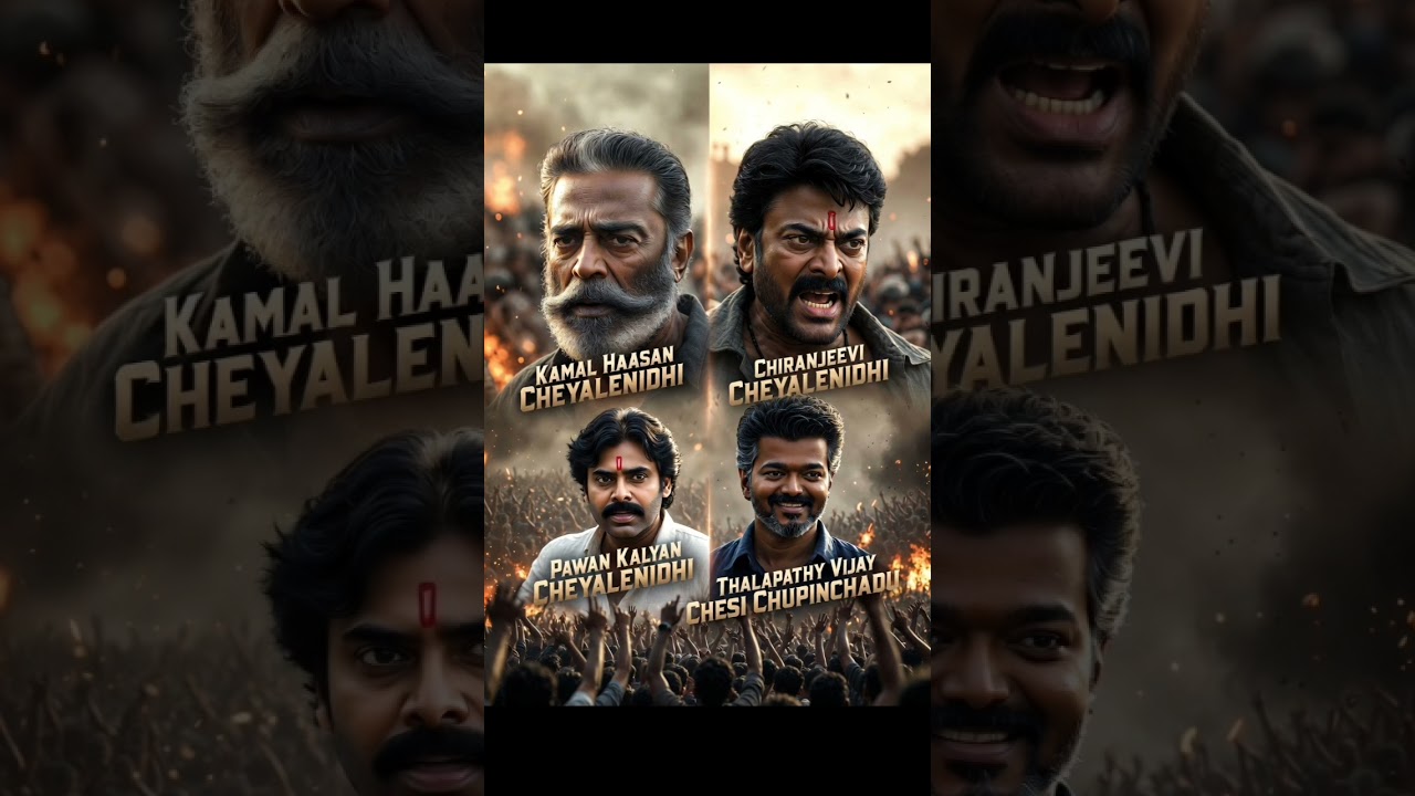 Chiranjeevi's Praja Rajyam journey to Kamal Haasan's politicalPawan Kalyan.#chiranjeevi#Thalapathy..