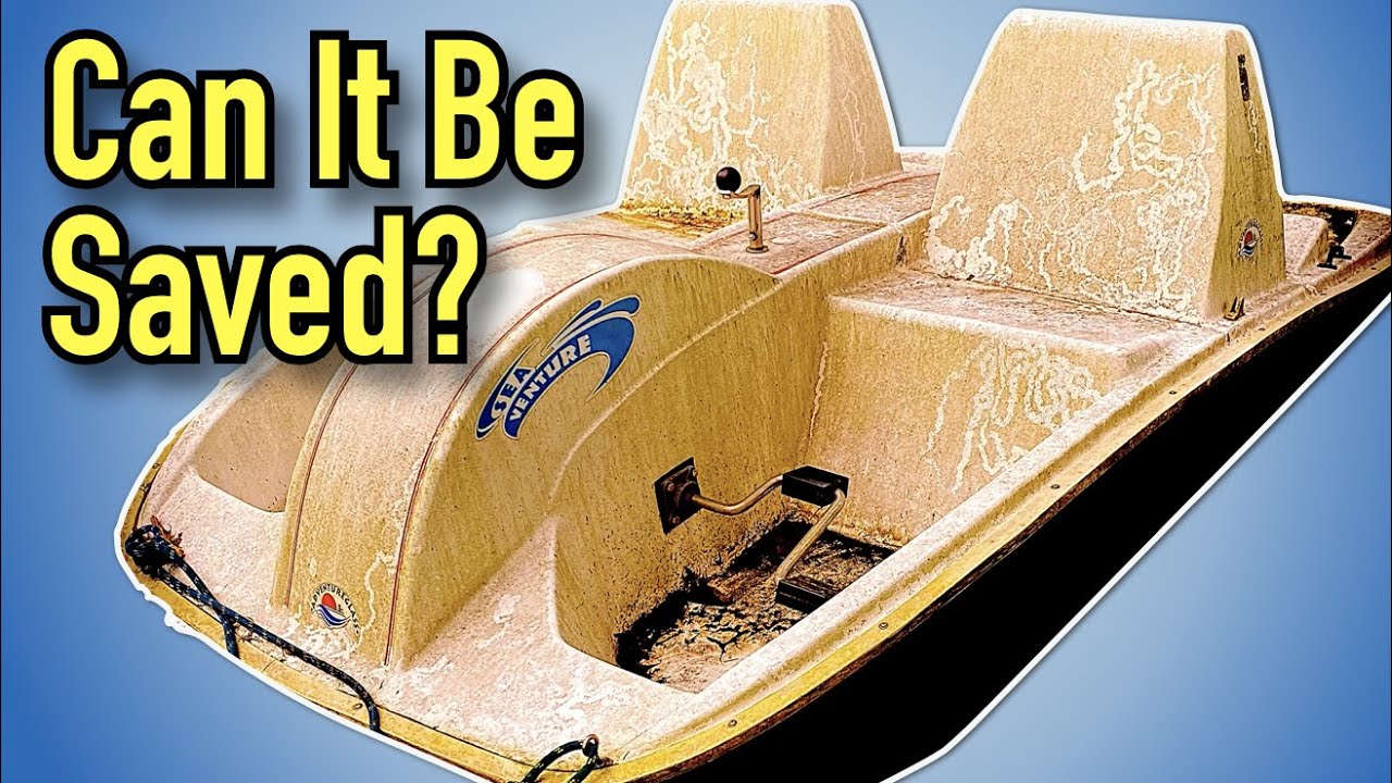 Cheap Old Pedal Boat - Will It Float or Sink? Paddle Boat from a Summer Camp !